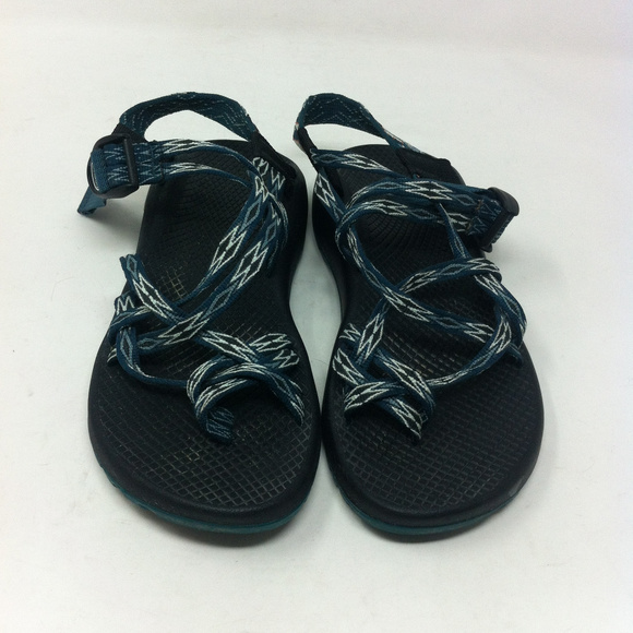 Chaco ZX 2 Blue Rubber Sport Comfort Sandals Sz 8 - Picture 5 of 8